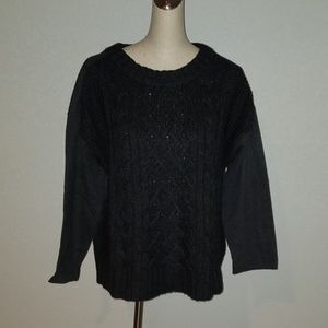 LOFT long sleeved, cable knit FRONT sweater